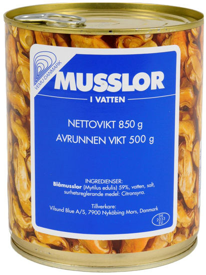 Picture of MUSSLOR I VATTEN 12X850G