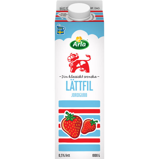 Picture of FILMJÖLK LÄTT JORDGUBB 6X1KG