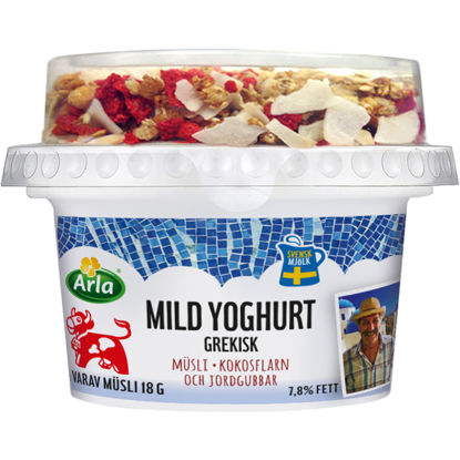 Picture of YOGHURT GREK MUSLI/JORD 8X188G