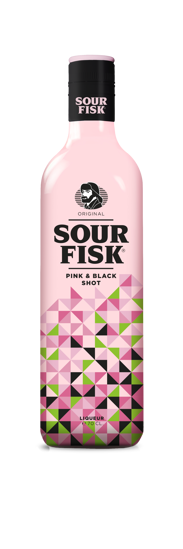 Picture of SOUR FISK PINK&BLACK 15% 70CL