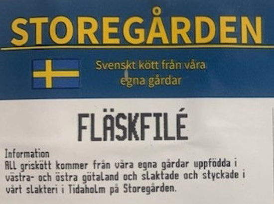 Picture of FLÄSKFILE 600G SE 20KG