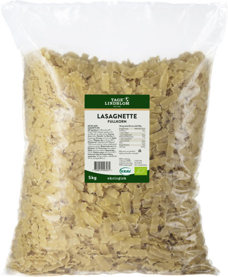 Picture of LASAGNETTE FULLKORN KRAV 2X5KG