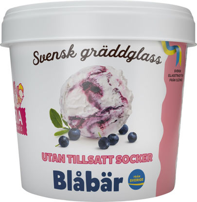 Picture of GLASS BLÅBÄR U SOCKER 24X110ML