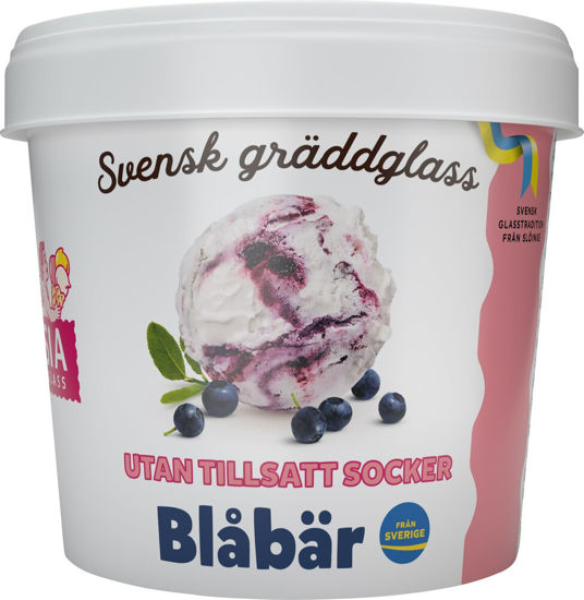 Picture of GLASS BLÅBÄR U SOCKER 24X110ML