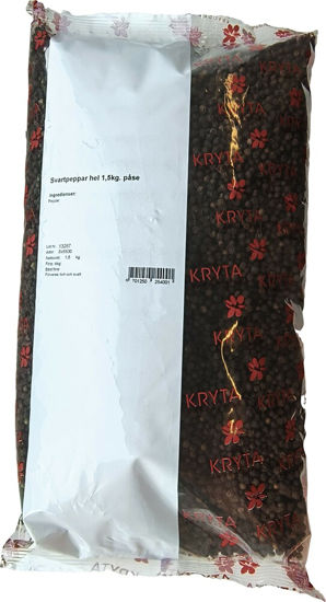 Picture of SVARTPEPPAR HEL PÅSE 1,5KG